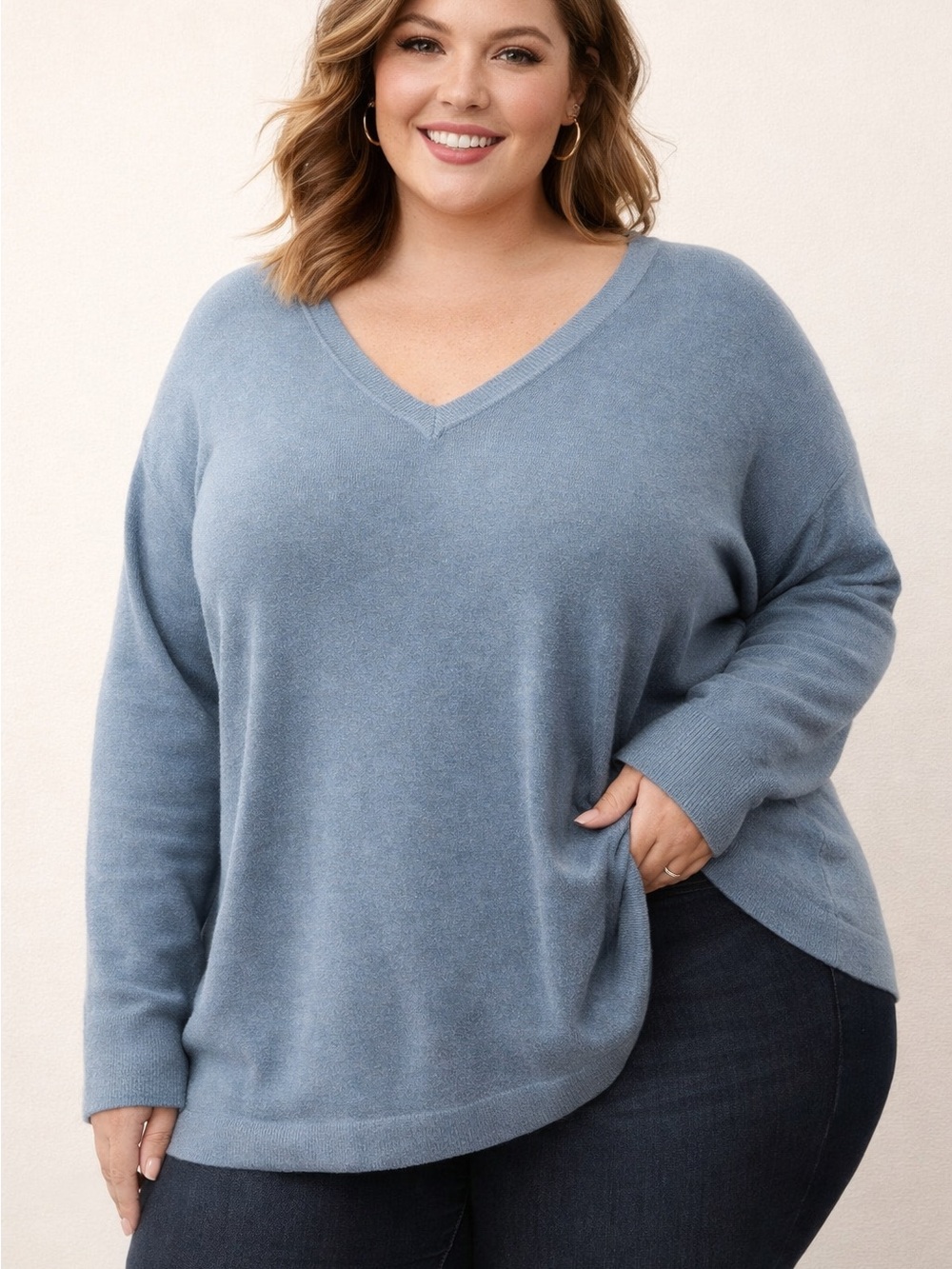 5/$25 My Style V Neck Sweater Fits Size 3X